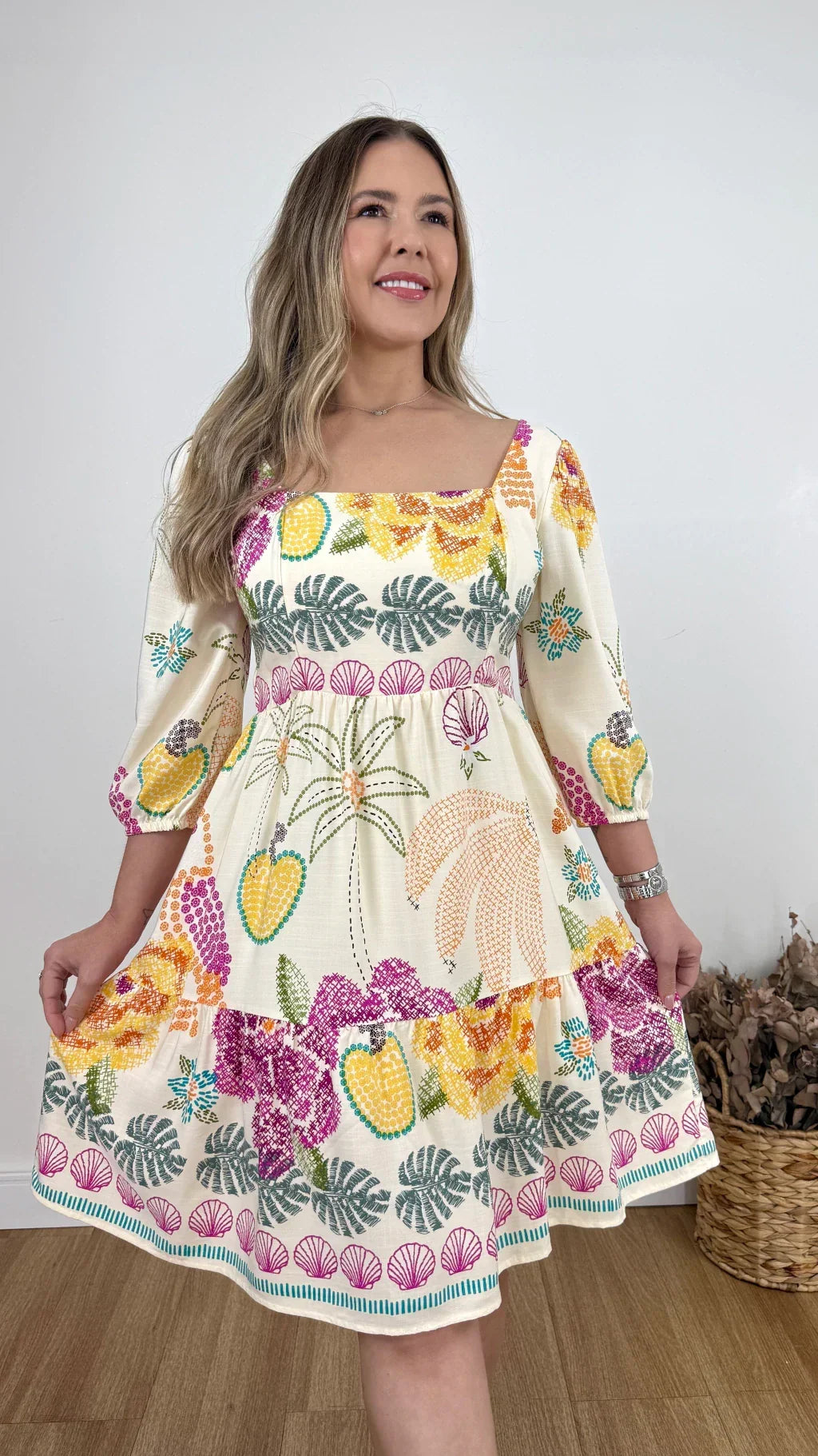 VESTIDO ADELIA FARM (VÁRIAS CORES DISPONÍVEIS)
