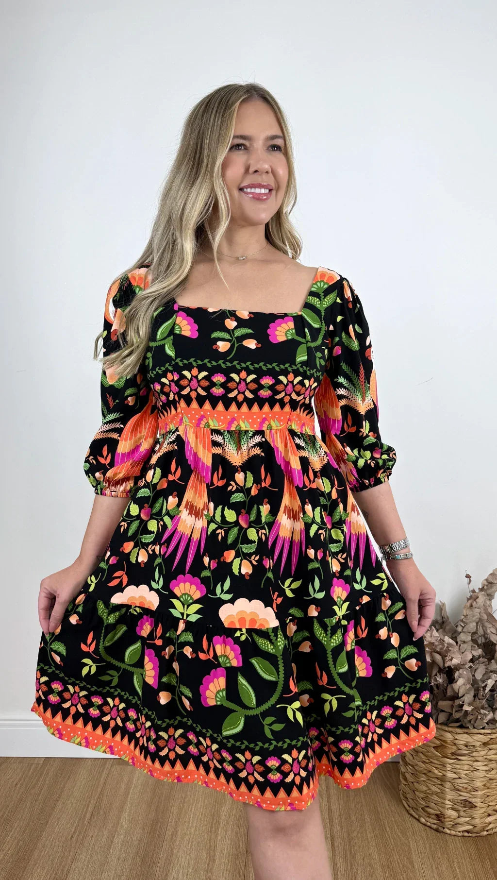 VESTIDO ADELIA FARM (VÁRIAS CORES DISPONÍVEIS)