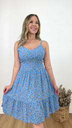 VESTIDO CURTO AMANDA LIBERTY (VÁRIAS CORES DISPONÍVEIS)